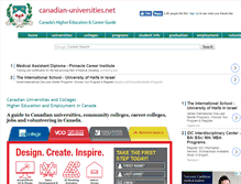 Tablet Screenshot of canadian-universities.net